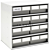 Treston 6083-30R. Kennoset storage bin cabinet 400x300x395, grey
