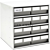 Treston 6084-30R. Kennoset storage bin cabinet 400x400x395, grey