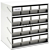 Treston 6163-30R. Kennoset storage bin cabinet 400x300x395, grey