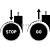 Treston CSTOP-ESD. Комплект колес ESD Stop&Go для твердых полов (5шт)