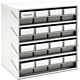Treston 6163-30R. Kennoset storage bin cabinet 400x300x395, grey
