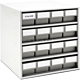 Treston 6164-30R. Kennoset storage bin cabinet 400x400x395 grey